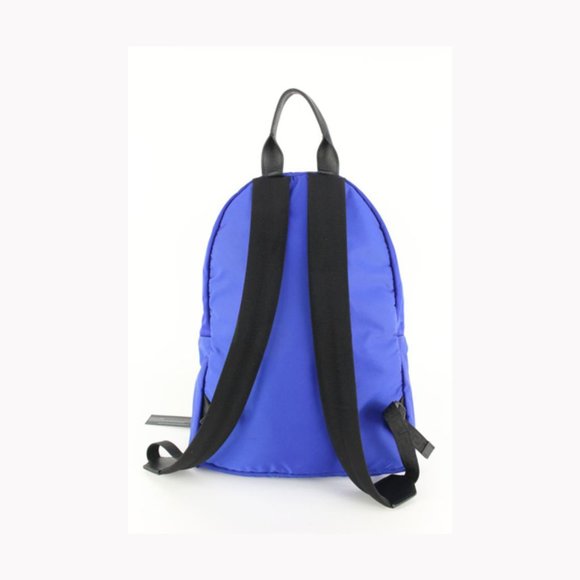 Versace Blue Zaino Stampa Logo Nylon Backpack Travel Bag 39v54s main image 5